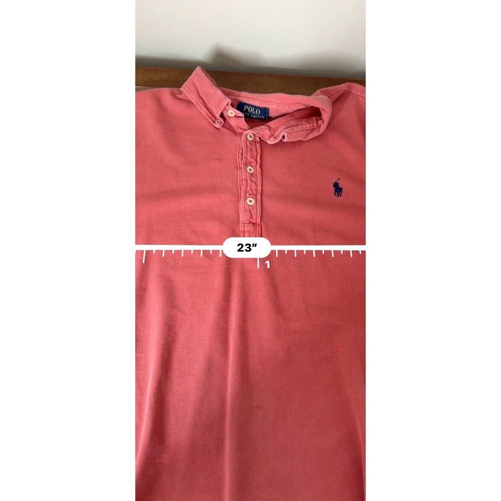 Polo Ralph Lauren Featherweight Long Sleeve Polo Coral Coastal Old MoneyXL - Picture 8 of 8